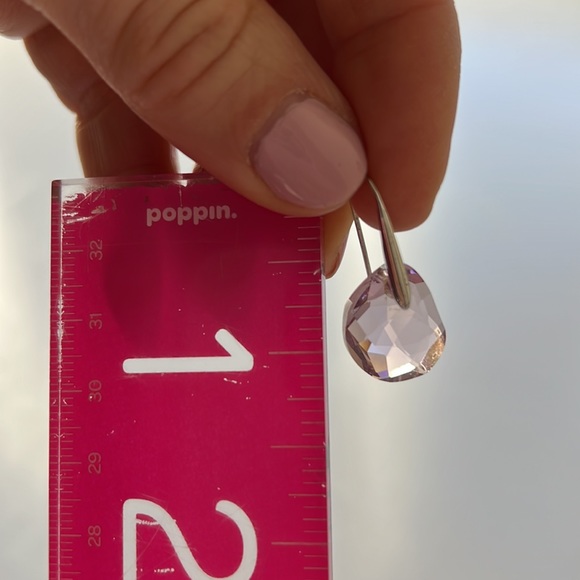 SWAROVSKI pink pendant earrings - Picture 5 of 9